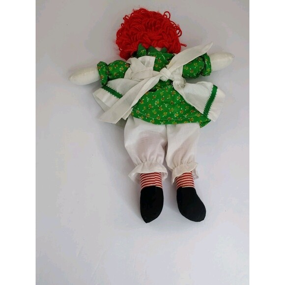 Vintage 1970’s OG 13” Raggedy Ann White Collar, Rare OG Green Dress - Picture 9 of 16